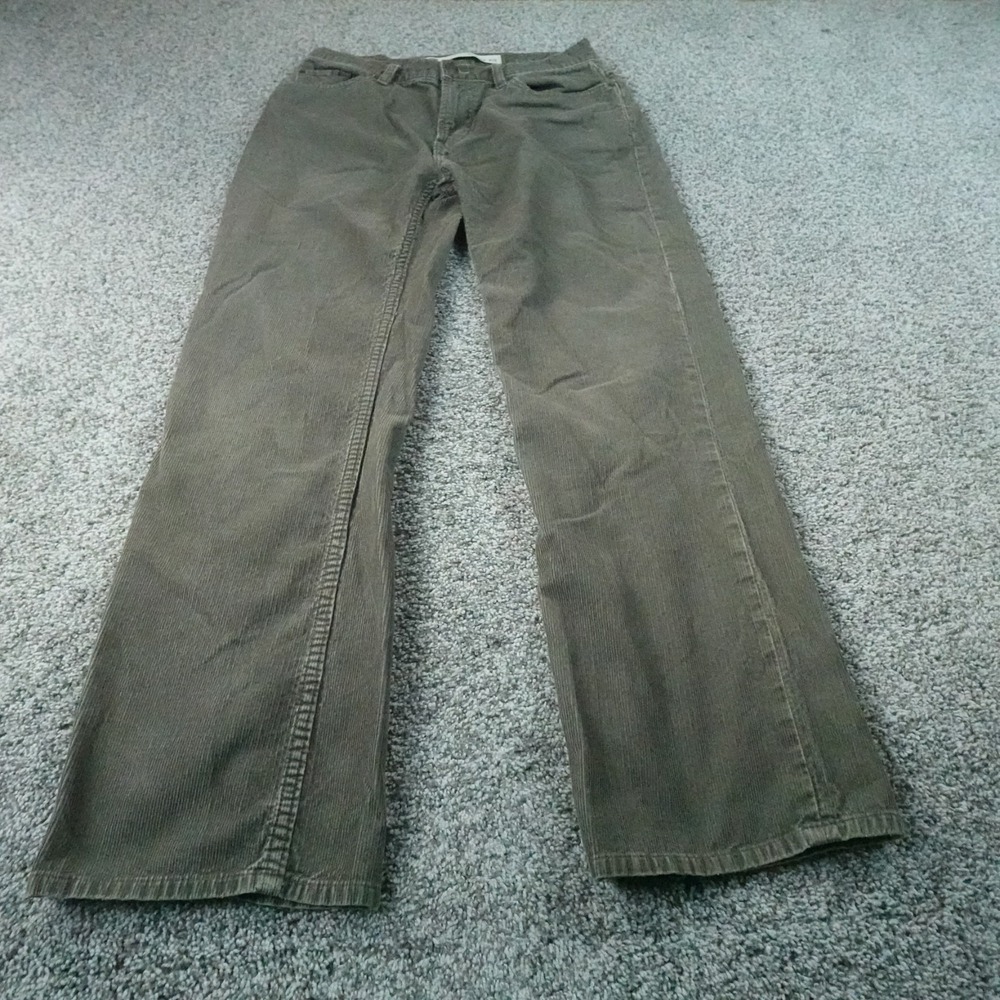 VTG Gap Pants Mens 30X32 Green Corduroy Cord Boot Cut Western Cowboy Rodeo Y2K